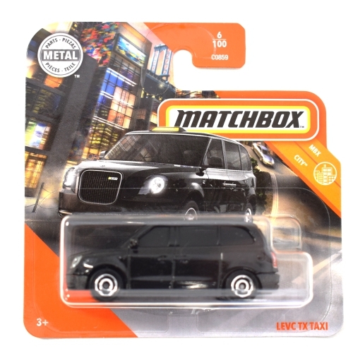 Matchbox fém kisautó Levc TX Taxi fekete 6/100