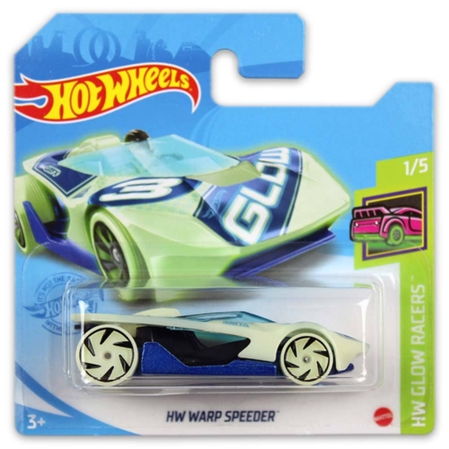 Mattel Hot Wheels fém kisautó HW Warp Speeder világít a sötétben