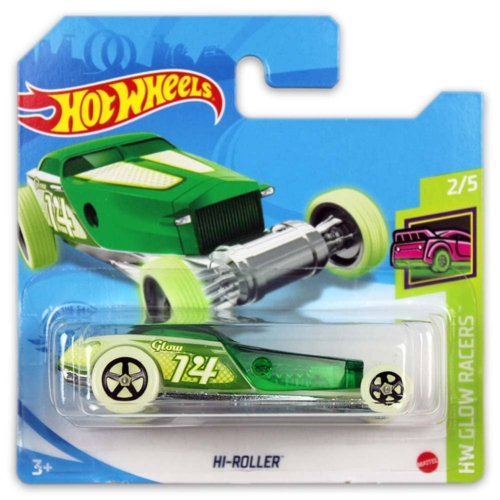 Mattel Hot Wheels fém kisautó Hi-Roller világít a sötétben