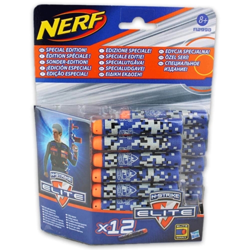 NERF N-Strike Elite 12 db-os szivacs töltény készlet kék