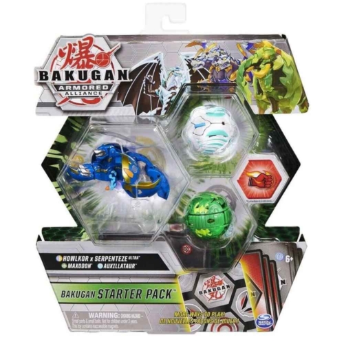 Bakugan Armored Alliance Starter Pack Howlkor x Serpenteze Ultra, Maxodon, Auxillataur szett