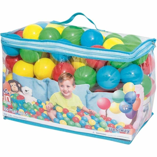 Bestway Splash & Play színes műanyag labdák 100 db-os