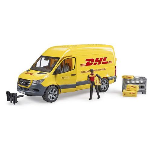 Bruder Mercedes-Benz Sprinter DHL csomagszállító autó kiegészítőkkel (02671) 1:16
