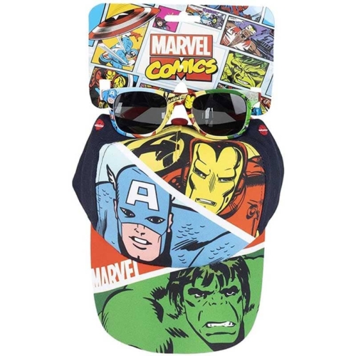 Cerda Marvel Baseball sapka napszemüveggel (Ironman, Amerika kapitány, Hulk) 53 cm napszemüveggel