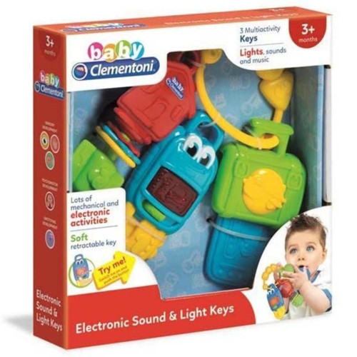 Clementoni Baby Elektronikus készségfejlesztő kulcscsomó fénnyel és hanggal