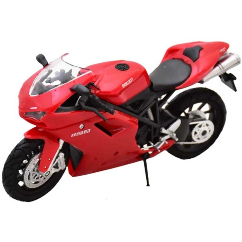 Ducati 1198 fém motor műanyag borítással piros 1:12 NewRay