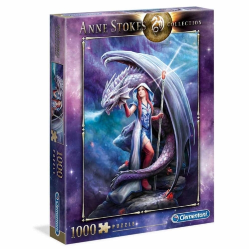 Puzzle Anne Stokes Dragon Mage 1000 db-os Clementoni