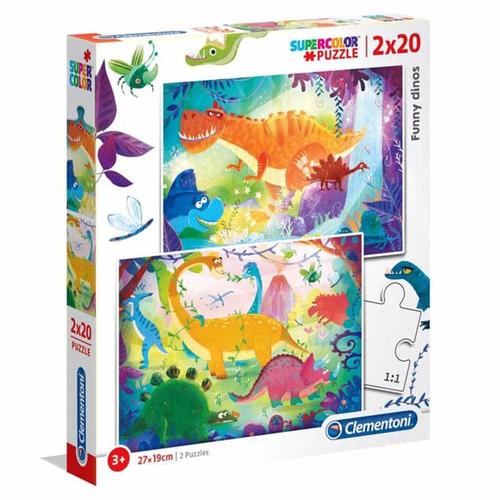 Puzzle Dinoszauruszok 2x20 db-os Clementoni