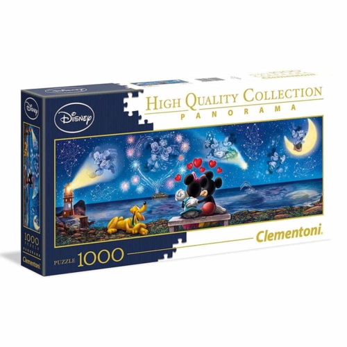 Puzzle Mickey és Minnie egér Panoráma 1000 db-os Clementoni (39449)