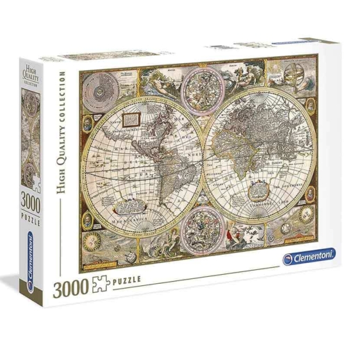 Puzzle Régi térkép 3000 db-os Clementoni (33531)