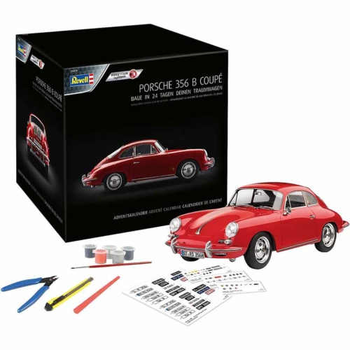 Revell Adventi kalendárium Porsche 365 B Coupé 1:16 makett autó festékkel és kiegészítőkkel (01029)