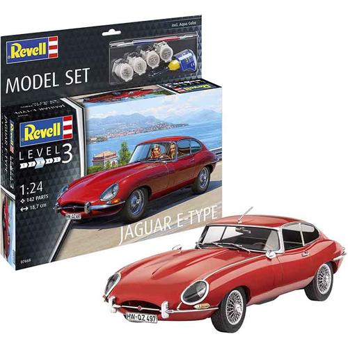 Revell Jaguar E-Type Coupé makett autó készlet festékkel és kiegészítőkkel 1:24 (07668)
