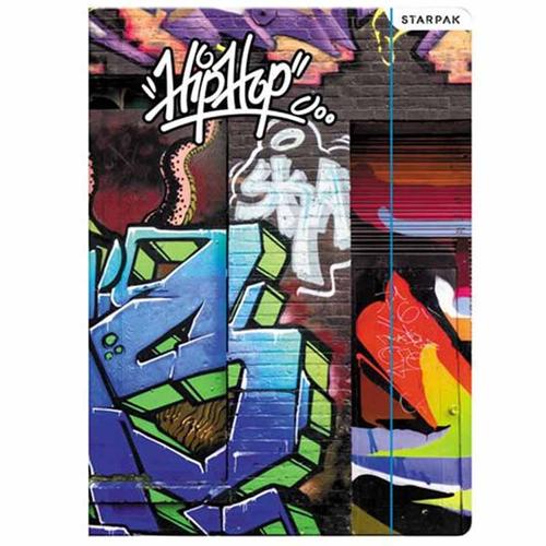 Starpak A4 gumis mappa HipHop graffiti mintával 1.