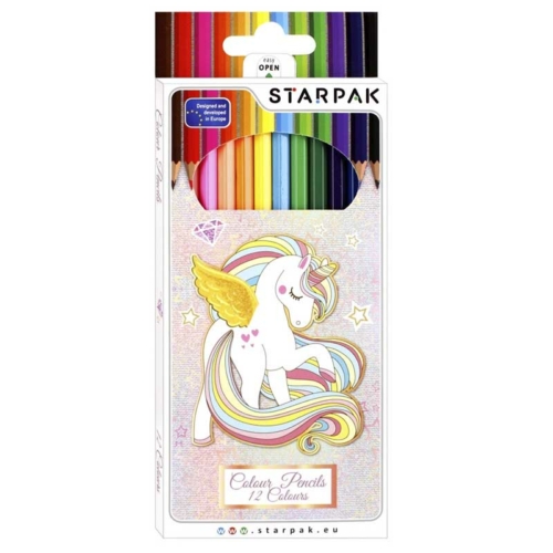 Starpak Unikornis színes ceruza készlet 12 db-os
