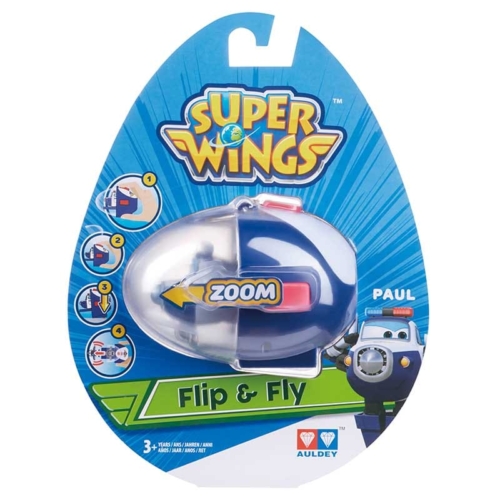 Super Wings Flip & Fly Paul játékrepülő kilövővel műanyag