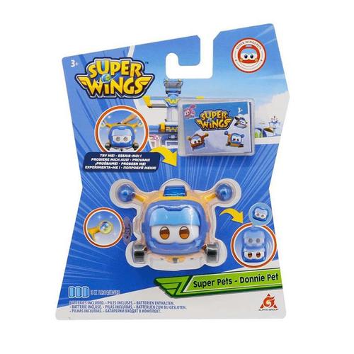 Super Wings Pet játékrepülő fénnyel és mozgó szemekkel Donnie Pet (kicsi)