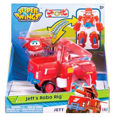 Super Wings robottá alakítható jármű és repülő játékfigura, Jett