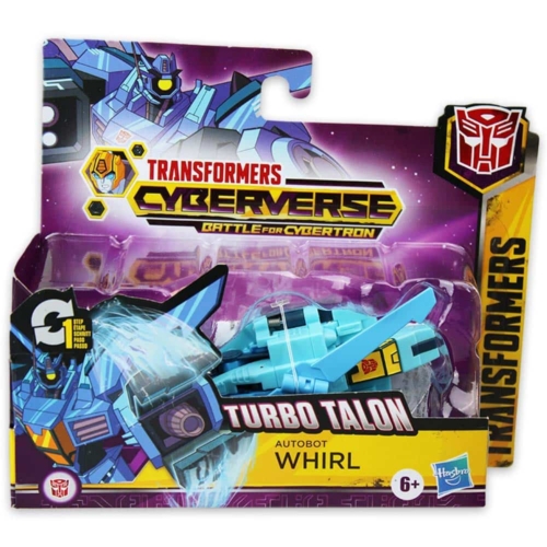 Transformers Cyberverse Turbo Talon Autobot Whirl átalakítható játékfigura