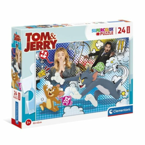 Puzzle Supercolor Maxi Tom és Jerry 24 db-os Clementoni (24212)