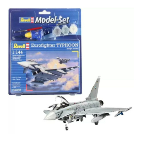 Revell Eurofighter Typhoon 1:144 makett repülőgép készlet festékkel és kiegészítőkkel (04282)