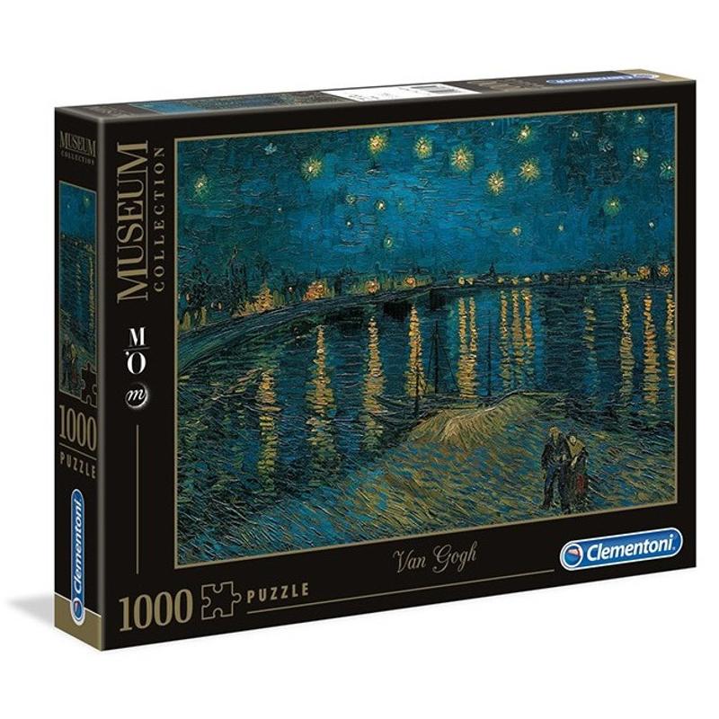 Puzzle Van Gogh Csillagos ég a Rhone fölött 100 db-os Clementoni